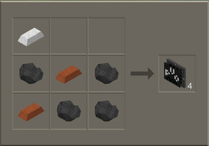 Sound generator crafting recipe.